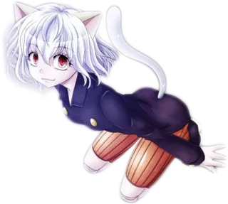 😬 Neferpitou Hunter x Hunter Anime, Gato, Garota, Neferpitou, Hunter x Hunter, Formiga Quimera telegram sticker