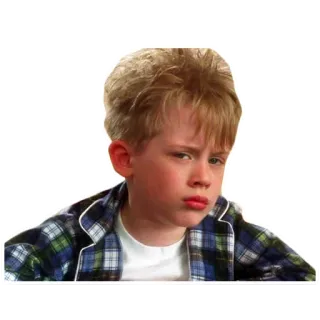 👀 Kevin McCallister Home Alone niño, infantil, película, navidad, gracioso, mi pobre angelito, kevin mccallister whatsapp sticker