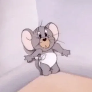 😜 Nibbles Tom and Jerry Dibujos animados, Ratón, Lindo, Divertido, Pañal telegram sticker