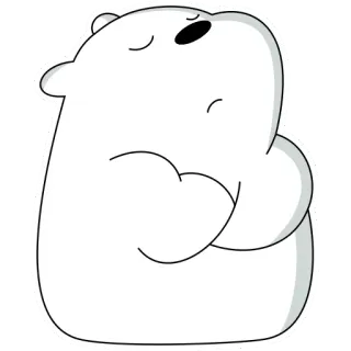 🐻 Ice Bear We Bare Bears Oso Polar, Somos Osos, Dibujos animados, Oso, Oso blanco telegram sticker
