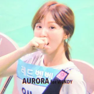 🏹 Wendy Red Velvet 레드 벨벳
AURORA for WENDY K-Pop, Wendy, Red Velvet, Pop coreano, Ídolo, femenina whatsapp sticker