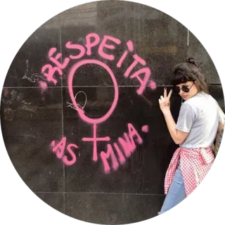 ✌️ RESPEITA AS MINA Respeito às mulheres, Feminismo, Mulher, Empoderamento, Protesto telegram sticker