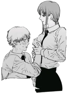 ☄ Makima Chainsaw Man anime, manga, Chainsaw Man, Makima, Denji telegram sticker