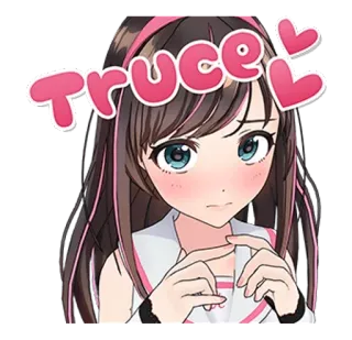 🦁 Truce anime, truce, pink, heart, girl, cute telegram sticker