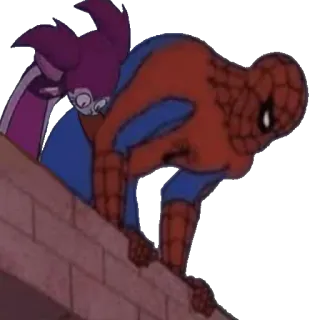 👀 Spider-Man superhero, kartun, Marvel, Spider-Man whatsapp sticker