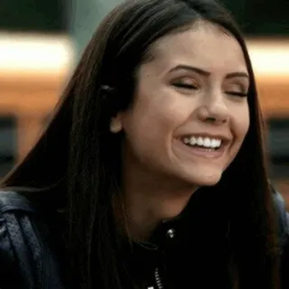 🥀 woman, smile, portrait, person, brunette, happy telegram sticker
