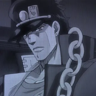 😡 Jotaro Kujo JoJo's Bizarre Adventure Jotaro Kujo, JoJo's Bizarre Adventure, Anime, Manga, Karakter telegram sticker