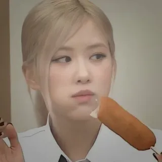🍰 Rose Koreanischer Corn Dog, Essen, Snack, Asiatisches Essen, K-Pop, Sänger telegram sticker