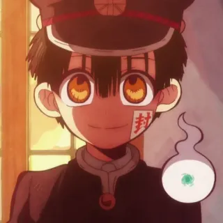 ☁️ Hanako-kun Toilet-bound Hanako-kun anime, ghost, school uniform, supernatural, cute, seal telegram sticker