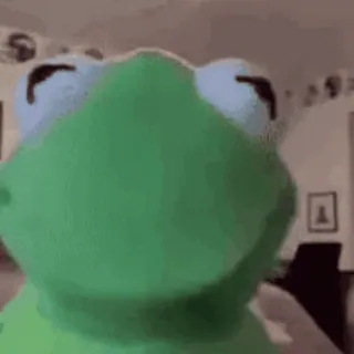 🐸 Kermit 科米蛙, 玩偶, 绿色, 布偶, 吉姆·汉森, 梗 whatsapp sticker