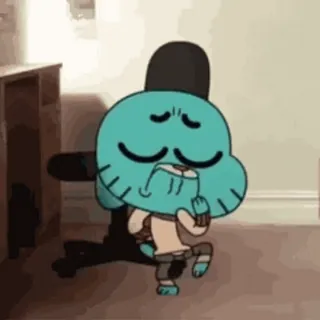 😐 Gumball The Amazing World of Gumball desenho animado, animado, engraçado, Gumball, gato, O Incrível Mundo de Gumball, dançando telegram sticker
