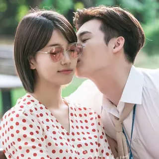 😘 cặp đôi, lãng mạn, hôn, tình cảm, tình yêu, châu á telegram sticker