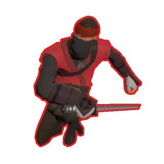 🎋 Ninja Team Fortress 2 video game, ninja, team fortress, tf2, katana telegram sticker