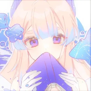 🧼 Sangonomiya Kokomi Genshin Impact Anime, Mädchen, Videospiel, Kokomi, Genshin Impact telegram sticker