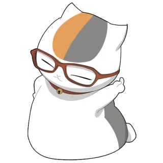 👓 猫, 中指, 可愛い, 動物, ステッカー telegram sticker