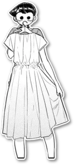 👗 Komi Shouko Komi Can't Communicate Anime, Manga, Vestido, Personaje, Komi-san no puede comunicarse, Komi Shouko, Lindo, Chica telegram sticker