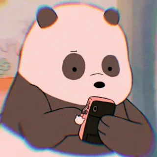 🐼 Panda We Bare Bears panda, we bare bears, cartoon, handy, bär, tier telegram sticker