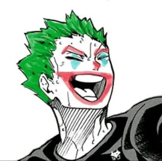 🤡 Joker Joker, clown, villain, makeup, comics whatsapp sticker
