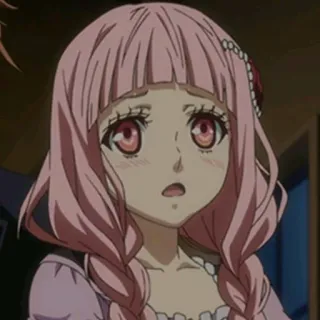 🎉 Anime, Manga, Rambut pink, Karakter, Gadis, Kartun telegram sticker