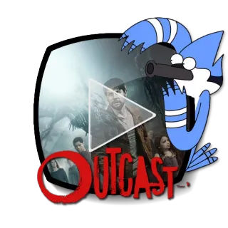 ▶ Mordecai Regular Show OUTCAST tv, 시리즈, 스크린샷, 레귤러 쇼, 모디카이 telegram sticker