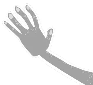 👋 Hand, Arm, Geste, Illustration, Körperteil telegram sticker