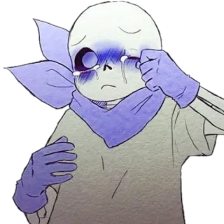😭 Blueberry Sans Undertale AU sans, blueberry, crying, undertale, au telegram sticker
