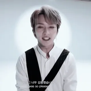 📌 너무 감동했습니다! 韩语, 男孩, 男人, 满意, 快乐 telegram sticker