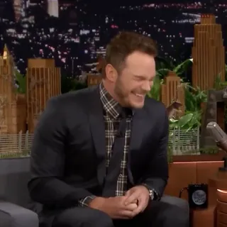 🐁 Chris Pratt pria, selebriti, aktor, talk show telegram sticker