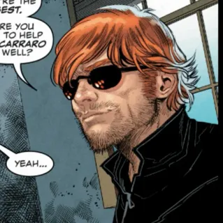 🕶 YEAH... Mann, Sonnenbrille, Comic, Porträt telegram sticker