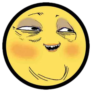 🌝 emoji, yellow, face, expression, funny whatsapp sticker