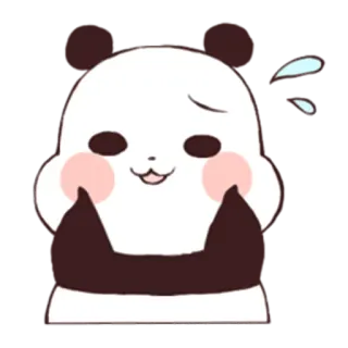 😥 Panda, Schattig, Zweet, Dier, Cartoon telegram sticker