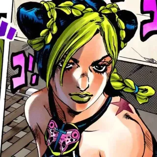 🧃 Jolyne Cujoh JoJo's Bizarre Adventure Jolyne Cujoh, JoJo's Bizarre Adventure, Anime, Manga, Karakter, Stone Ocean telegram sticker