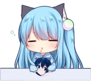 🍹 Anime, Dessin animé, Sticker, Chibi, Mignon, Kawaii whatsapp sticker
