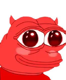 😐 Pepe the Frog pepe, sapo, diabo, vermelho, meme, meme da internet, alt-right whatsapp sticker