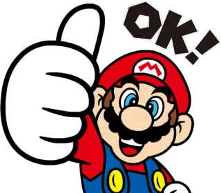 Talking Super Mario :: @line_stickers whatsapp stickers