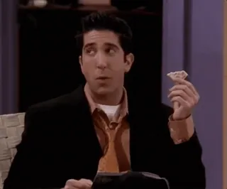 😎 Ross Geller Friends телешоу, комедия, ситком, 90-е, Дэвид Швиммер whatsapp sticker