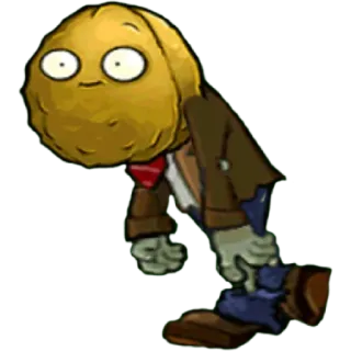 🌰 Plants vs. Zombies plants vs zombies, zombie, wallnut, game, character, sticker whatsapp sticker