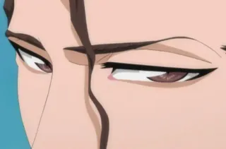 😒 Aizen Sosuke Bleach anime, villain, serious, plotting, scheming telegram sticker
