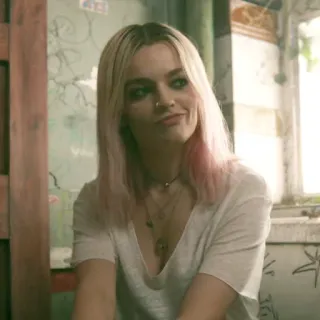🌸 Maeve Wiley Sex Education Maeve Wiley, Sex Education, Netflix, Serie TV, Retrato, Mujer telegram sticker