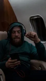 😉 Conor McGregor mma, 格斗士, 运动, 耳机, 音乐 telegram sticker