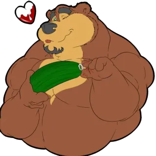 😜 Bär, Liebe, Cartoon, Herz, Maskottchen whatsapp sticker