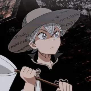 🍓 Asta Black Clover Asta, Black Clover, Anime, Manga, Shonen, Ficción, Personaje telegram sticker