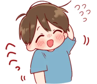 🎭 Anime, Desenho animado, Personagem, Feliz, Fofo whatsapp sticker