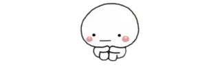 🥺 character, cute, sticker, minimalist whatsapp sticker