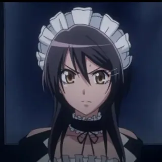 🍂 Misaki Ayuzawa Kaichou wa Maid-sama! Anime, Maid, Perempuan, Karakter, Marah telegram sticker