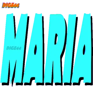 🤯 MARIA Name, Maria, Etikett, Typografie telegram sticker