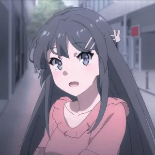 🐰 Mai Sakurajima Rascal Does Not Dream of Bunny Girl Senpai anime, girl, sakurajima mai, bunny girl senpai telegram sticker