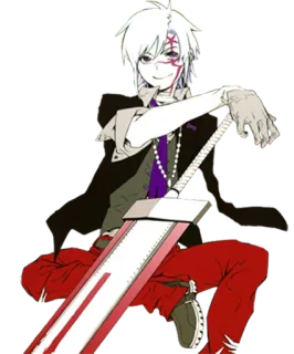 ❤ Allen Walker D.Gray-man Anime, Manga, Karakter, Pedang, D.Gray-man, Allen Walker telegram sticker