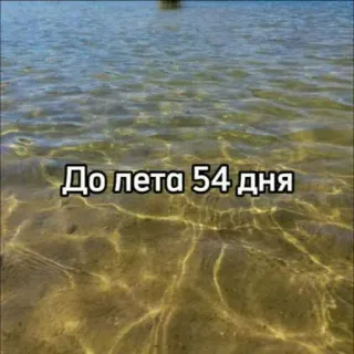 ☀️ До лета 54 дня verano, días, playa, agua, esperando, cuenta atrás telegram sticker