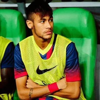😐 Neymar Футболист, Спортсмен, Неймар, Футбол, Спорт telegram sticker